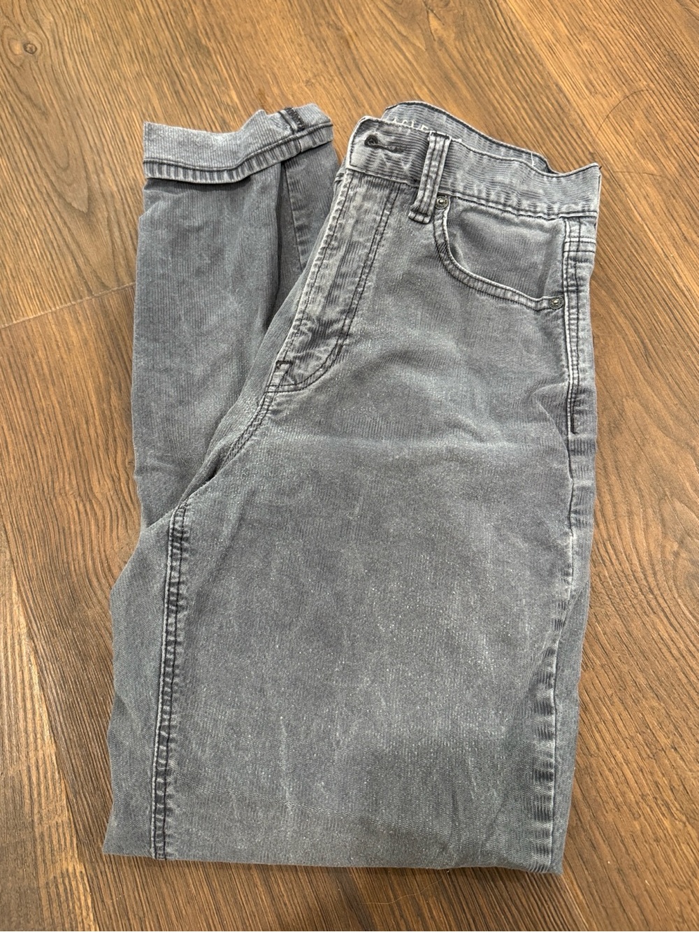 American Eagle Outfitters Women's Gray Slim Straight Jeans